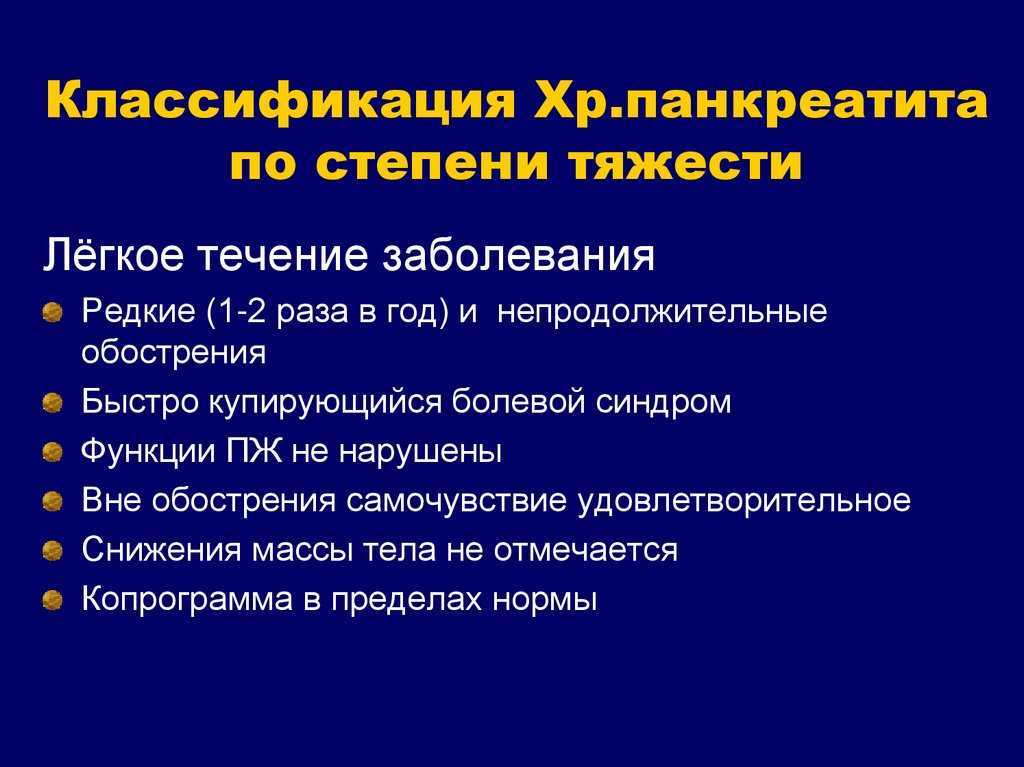 Схема лечения обострения хронического панкреатита у взрослых