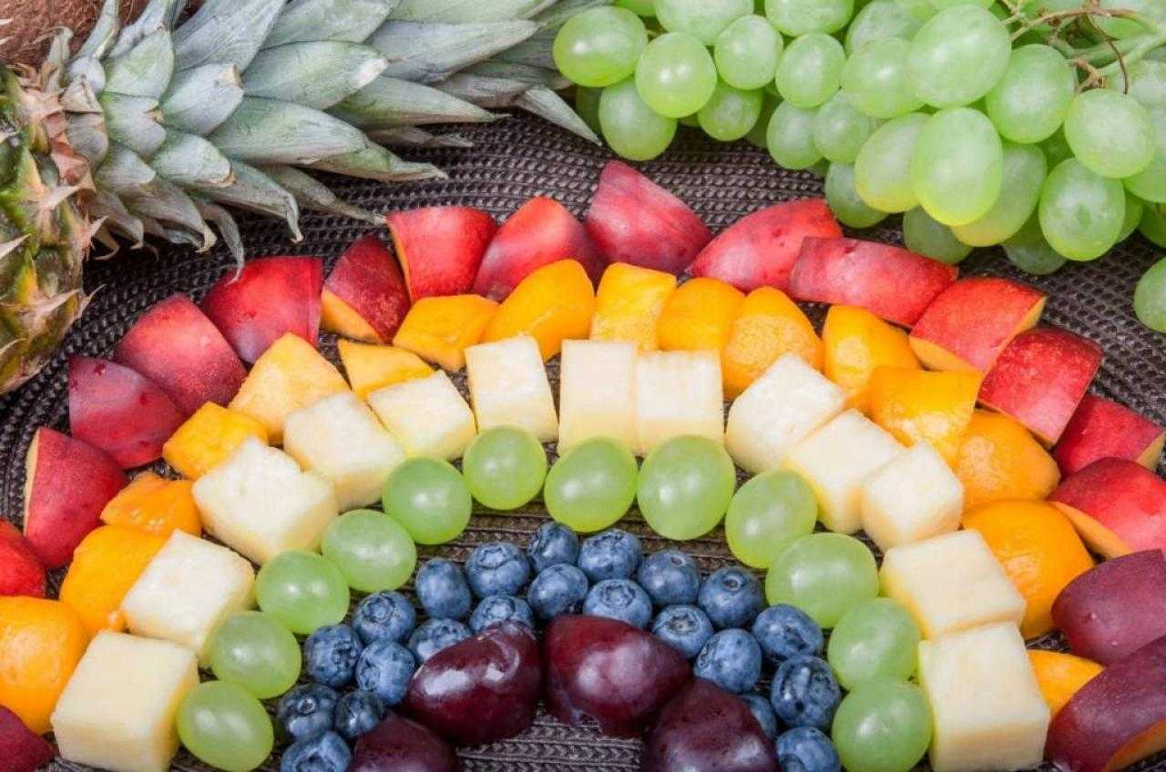 Полезные овощи и фрукты — радуга в тарелке