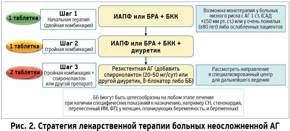 Гипертоническая болезнь схемы лечения