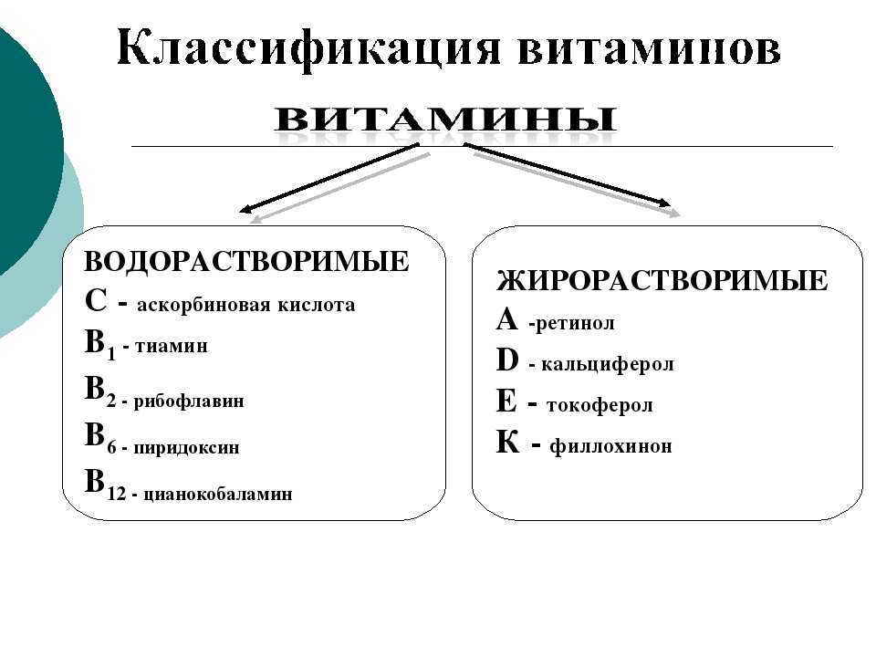 Какие из витаминов относятся к жирорастворимым | food and health