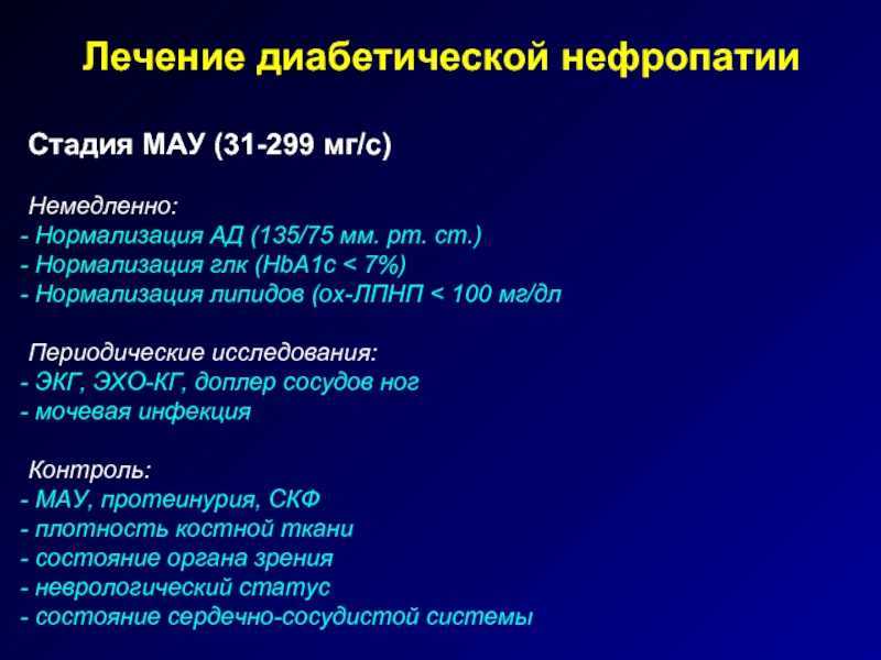 Диабетическая нефропатия презентация