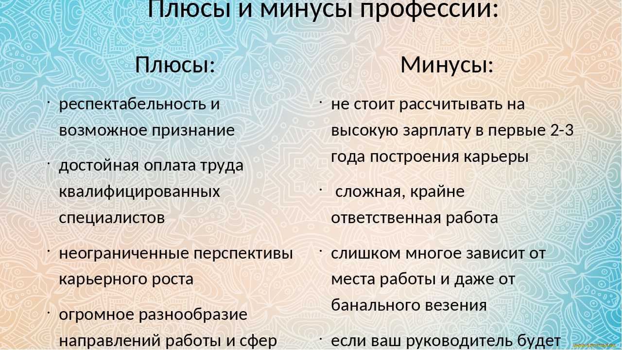 Работа плюс. Плюсы и минусы профессии будущего. Плюсы и минусы будущей профессии. Плюсы и минусы профессии парикмахер. Минусы профессии юриста.