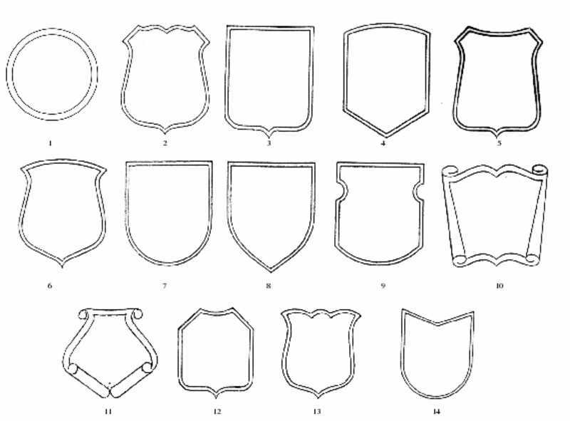 Формы гербов картинки шаблоны