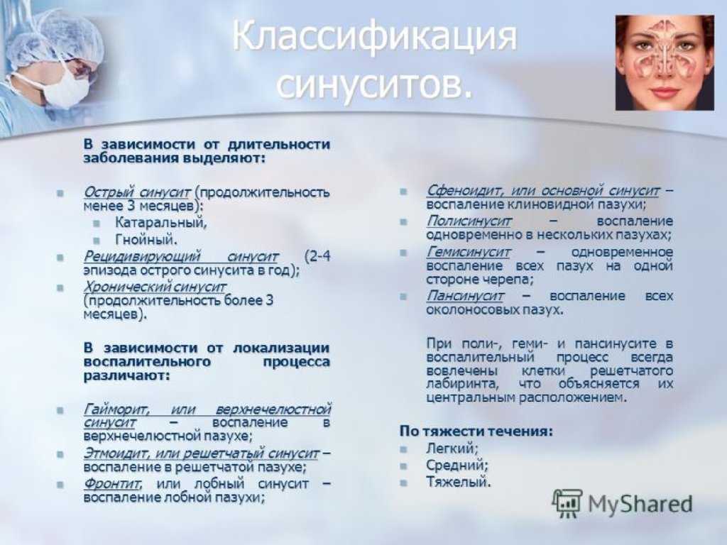 Презентация гайморит лечение