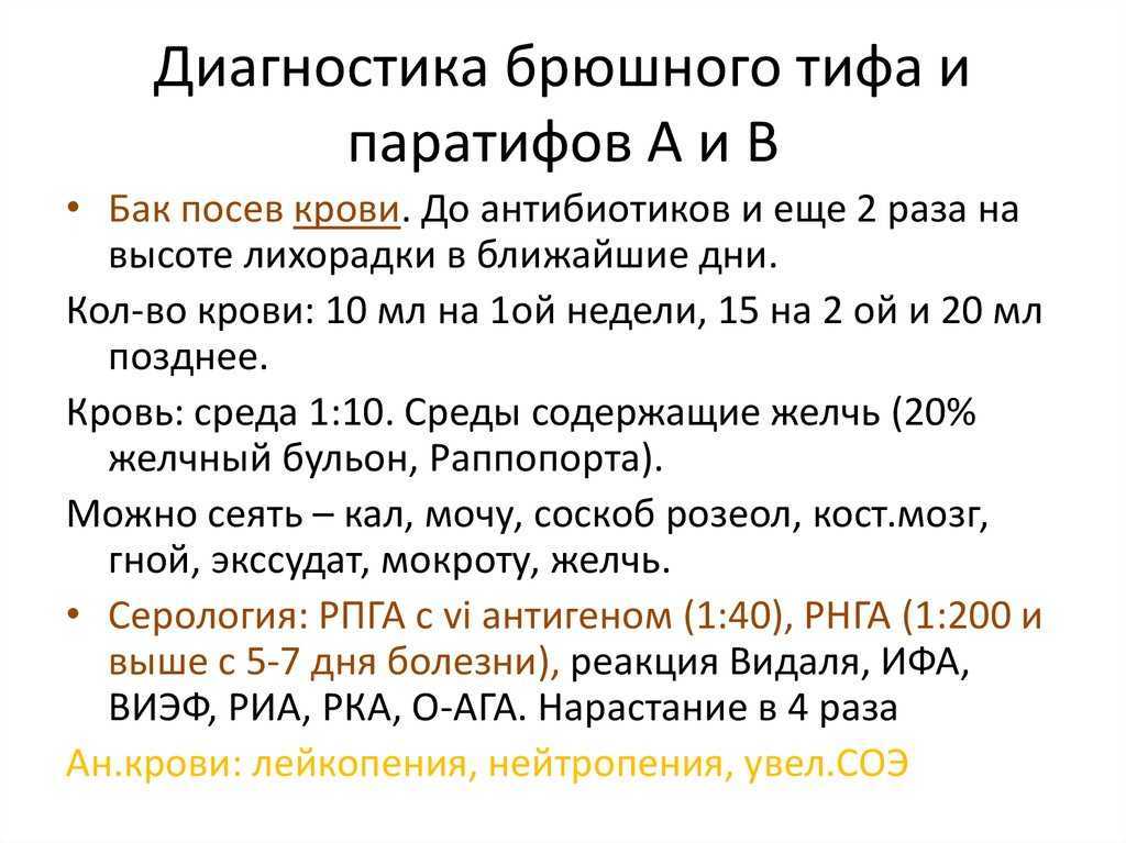 Брюшной тиф. симптомы, диагностика, анализы и прививка от болезни.