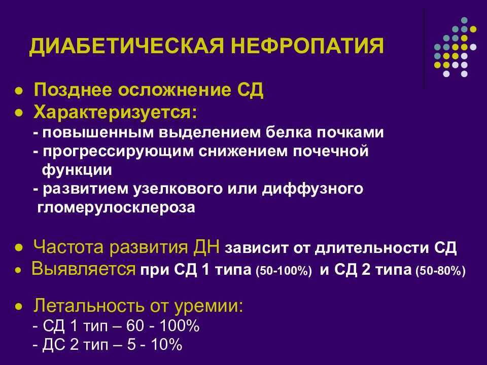 Диабетическая нефропатия картинки