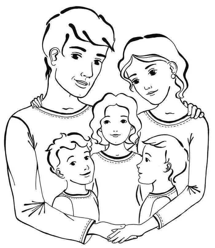 Рисунок на тему семья легко. Раскраска семья. Семья раскраска для детей. Семья рисунок карандашом. Семя Раскараска деля дети.