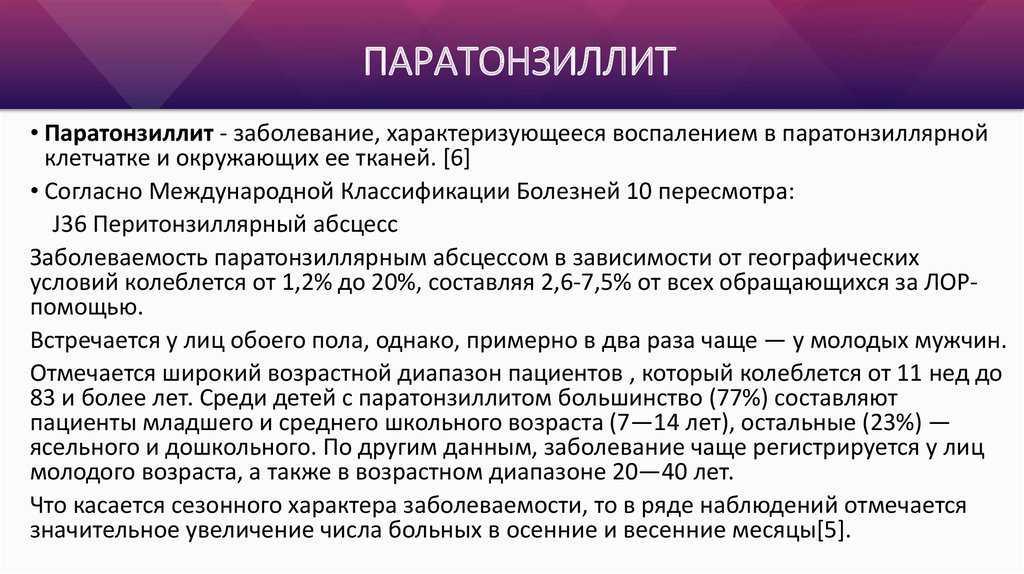 Абсцесс паратонзилярный