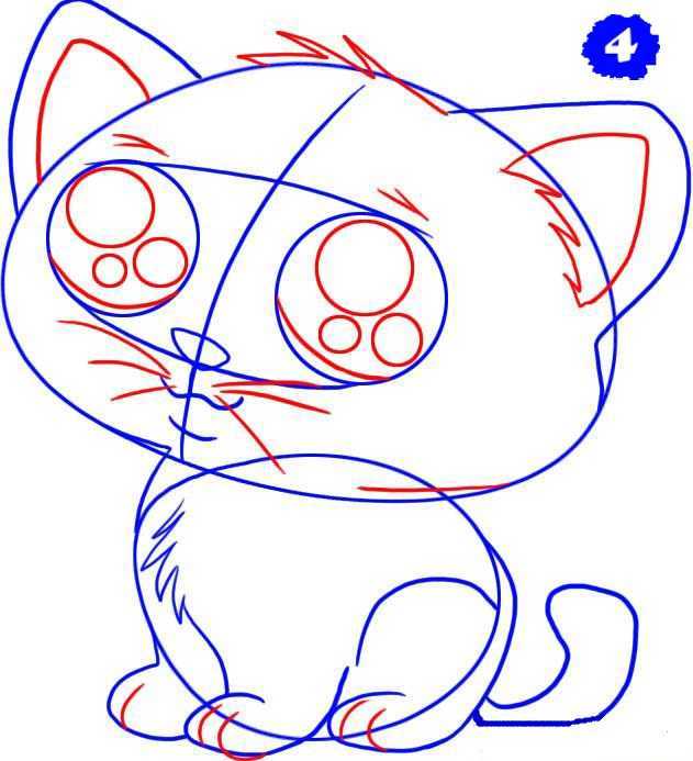 Как рисуют маленького котенка - 81 фото